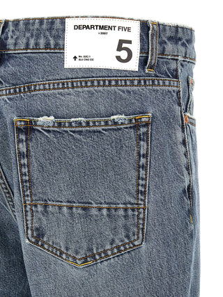 Blue Cotton Relaxed Fit Jeans