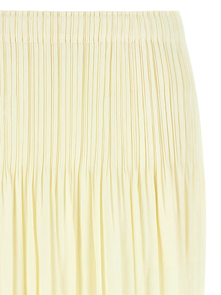 Falda midi bicolor de poliéster