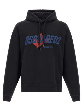 Black Cotton Sweatshirt