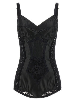 Black Polyamide Bodysuit