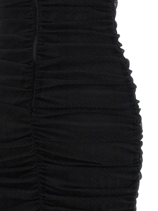 Black Polyamide Midi Dress
