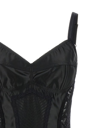 Black Polyamide Bodysuit