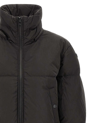 Black Polyamide Full-Length Jacket