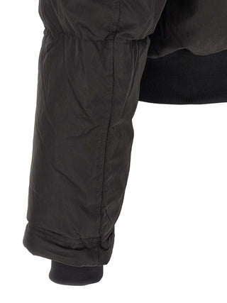 Black Polyamide Full-Length Jacket