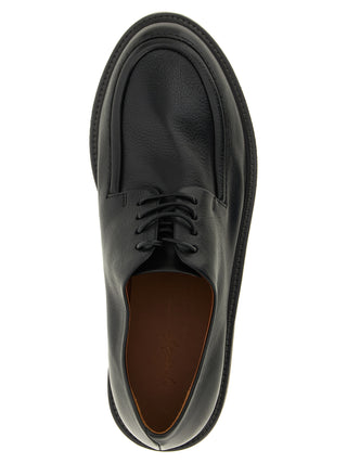 Black Calfskin Oxfords And Derbies