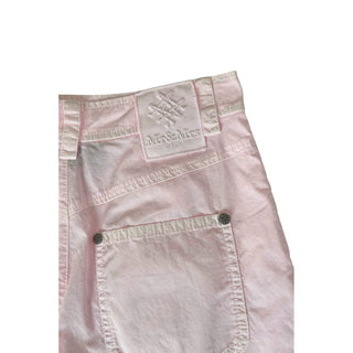 Pantalones cortos de algodón rosa para mujer