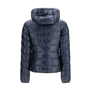 Blue Polyamide Full-Length Jacket