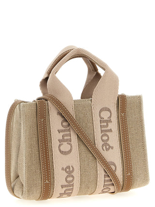 Multicolor Linen Handbag
