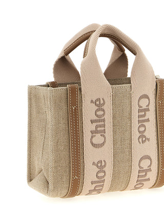Multicolor Linen Handbag
