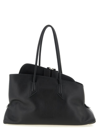 Black Calfskin Shoulder Bag