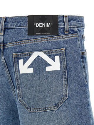 Blue Cotton Bermuda Shorts