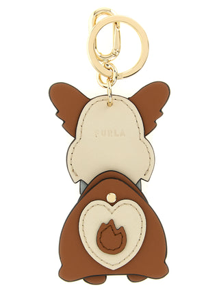 Brown Leather Keychain