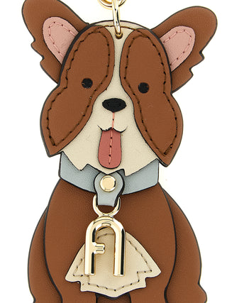 Brown Leather Keychain