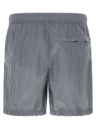Pantalones cortos de baño de poliamida gris