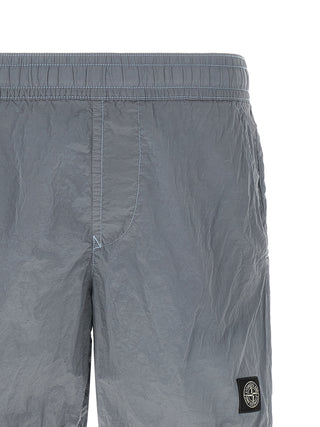 Pantalones cortos de baño de poliamida gris