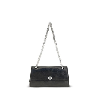 Black Suede Leather Shoulder Bag
