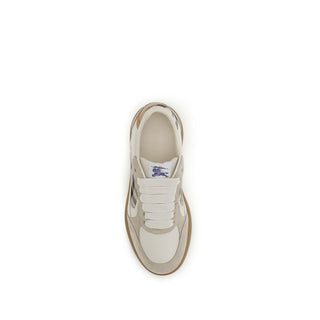 Beige Calf Leather Bos Taurus Sneakers