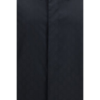 Black Polyamide Full-Length Jacket