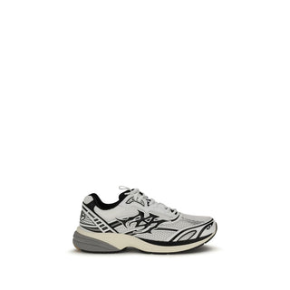 White Calf Leather Bos Taurus Athletic Sneakers