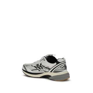White Calf Leather Bos Taurus Athletic Sneakers