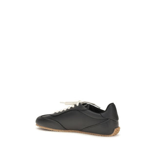 Black Calf Leather Bos Taurus Athletic Sneakers
