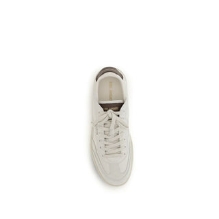 White Calf Leather Bos Taurus Athletic Sneakers