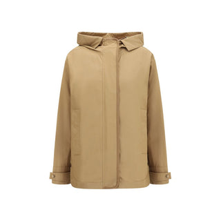 Beige Polyamide Shell Jacket