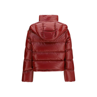 Chaqueta larga multicolor de plumón de ganso