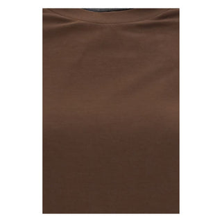 Brown Elastane T-Shirt