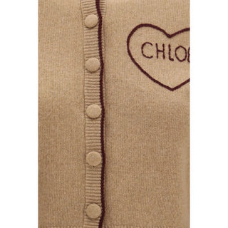 Cárdigan beige de lana Oves Aries