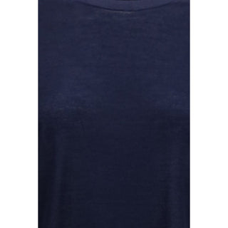 Camiseta azul de cachemira