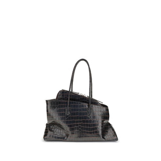 Black Calf Leather Bos Taurus Shoulder Bag