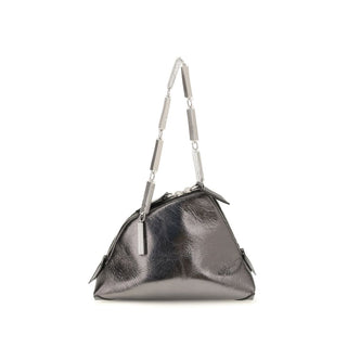 Silver Calf Leather Bos Taurus Handbag