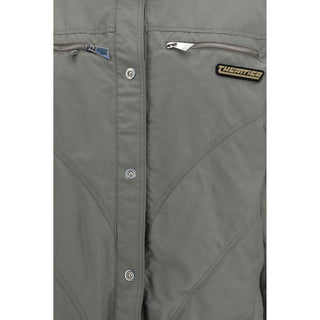 Gray Cotton Bomber