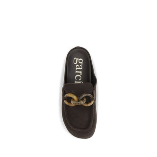 Brown Calf Leather Bos Taurus Mules