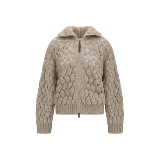 Cárdigan de mohair beige