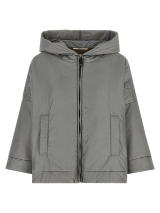 Gray Polyester Shell Jacket