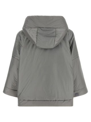 Gray Polyester Shell Jacket