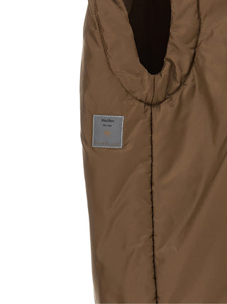 Brown Polyester Sleeveless Jacket