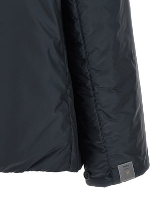 Blue Polyester Shell Jacket
