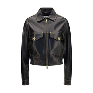 Black Lamb Ovis Aries Aries Leather Jacket
