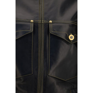 Black Lamb Ovis Aries Aries Leather Jacket