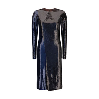 Blue Polyamide Cocktail Dress