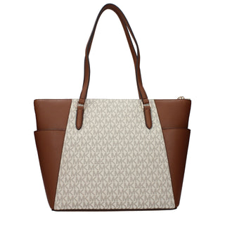Beige Leather Shoulder Bag