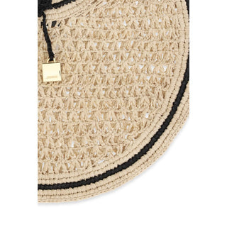 Beige Raffia Handbag