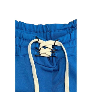 Blue Viscose Women Pants