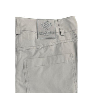 Pantalones de algodón grises para mujer
