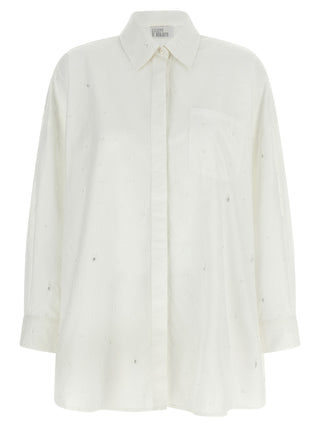 Blusa de algodón blanca