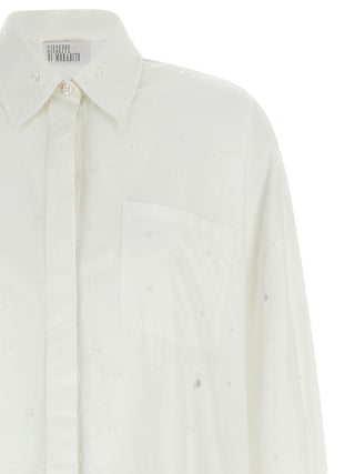 Blusa de algodón blanca