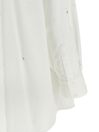 Blusa de algodón blanca